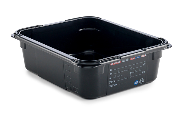 Araven Airtight Foodbox GN1/2 100mmh - 6L - Noir